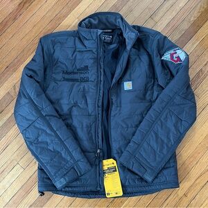 New! Cleveland Guardians X Carhartt Rain Defender Lightweight Insulated Jacket
